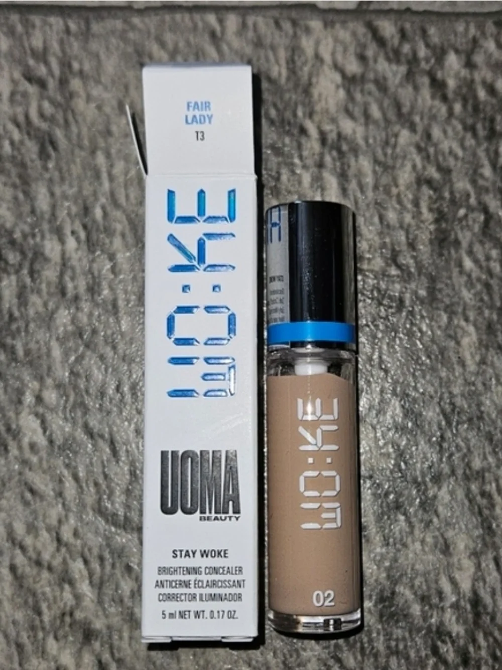 Uoma Beauty Stay Woke Concealer - Fair Lady T3 0.17fl Oz BNIB